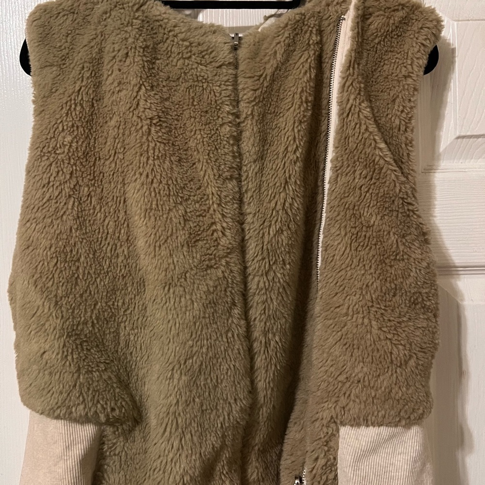 A/X Armani Exchange Tan Sherpa Jacket vintage